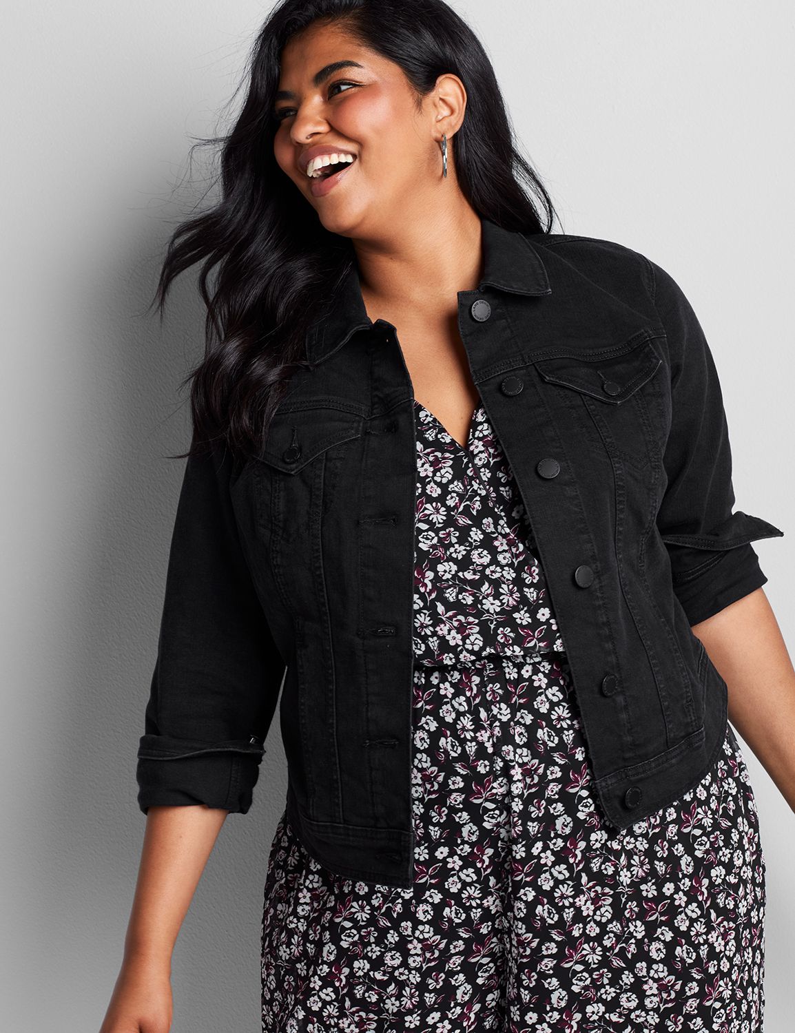 lane bryant blue jean jackets