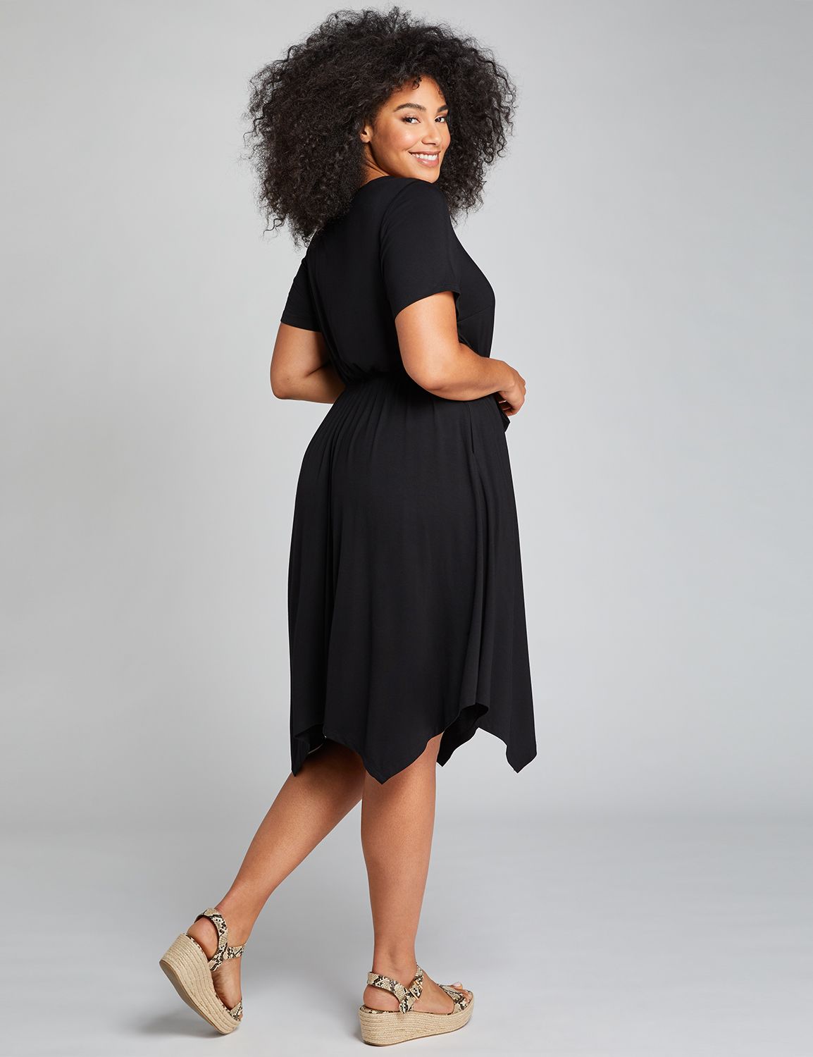 Tie-Front Fit & Flare Dress