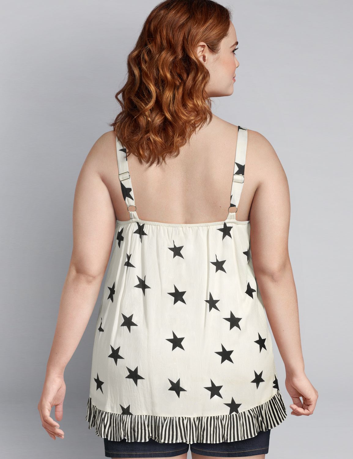 1111540 Star Print Swing Tank:LBSU19291_PRT-1912 V2 ThaliaStar_colorway1:14 Product Image 2