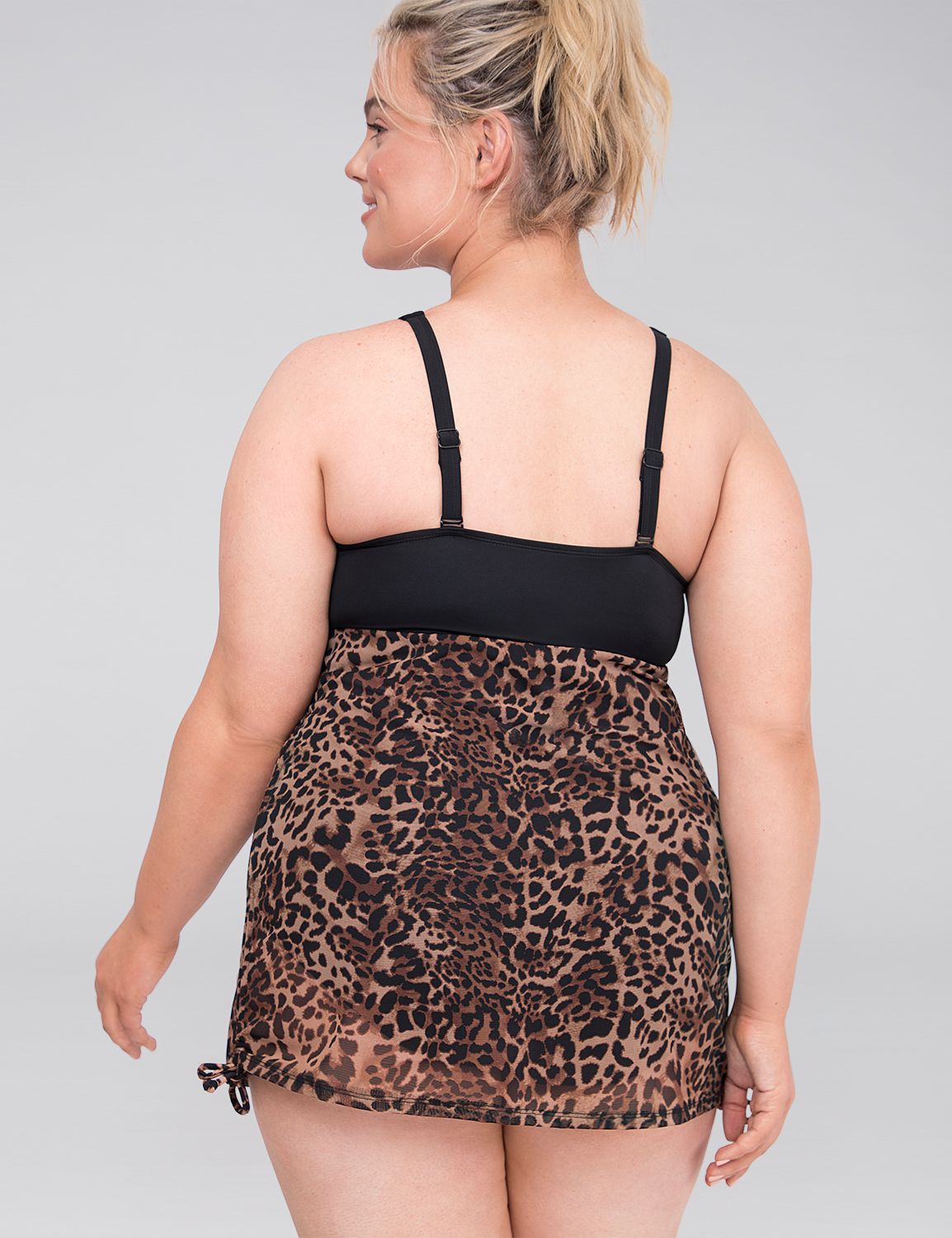 Front Wrap Swim Dress 1109234:Animal Skin_Revised_CF20501:16 Product Image 2