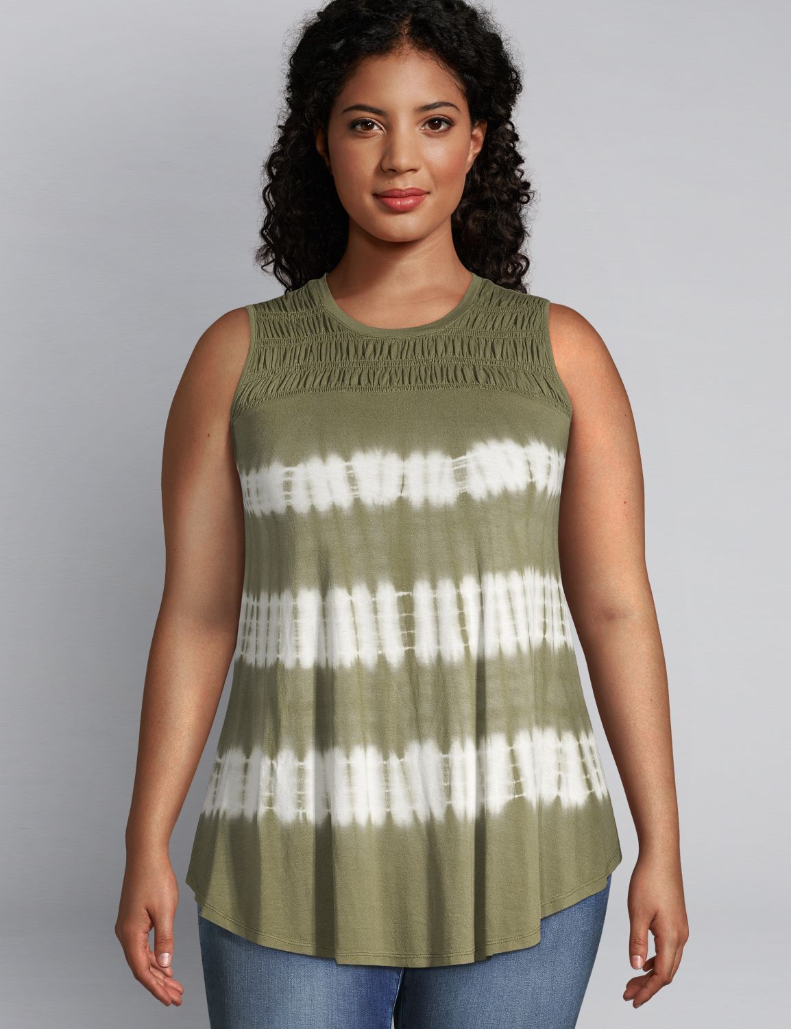 ShirredYoke Swing Tunic LaneBryant