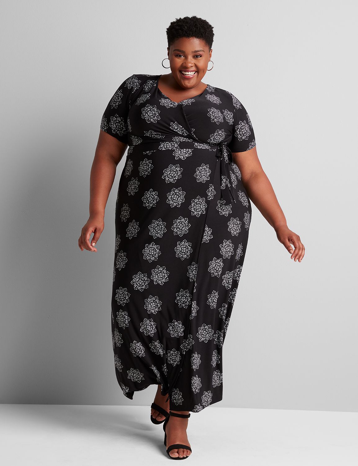 lane bryant faux wrap dress