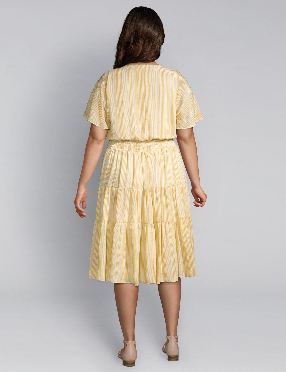 1113442 DOLMAN SS SMOCKED WAIST TIERED FF:LBSU20390_1113442_ROBBIEBEE_VendorFabric_colorway1:12 Product Image 2