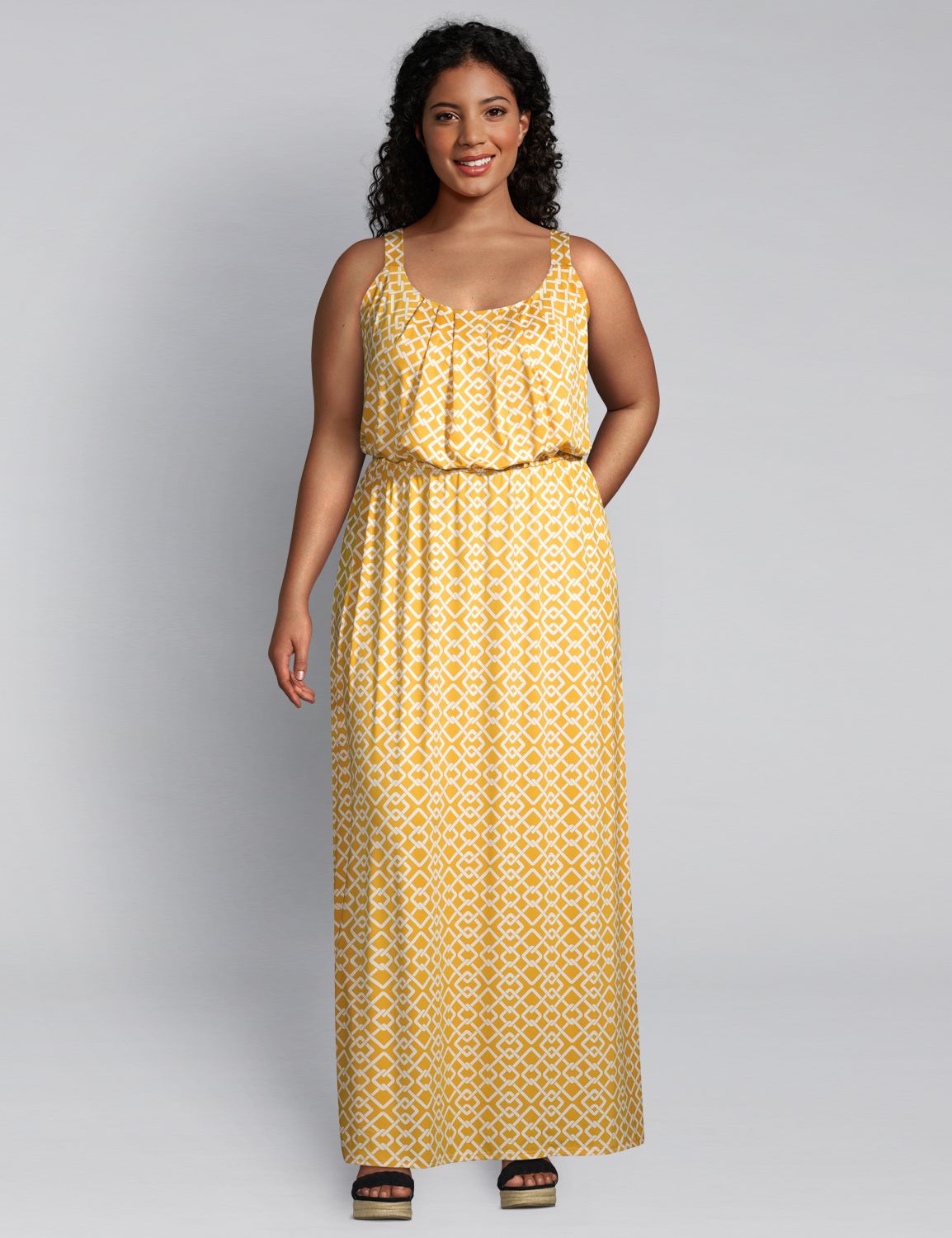 yellow dress lane bryant