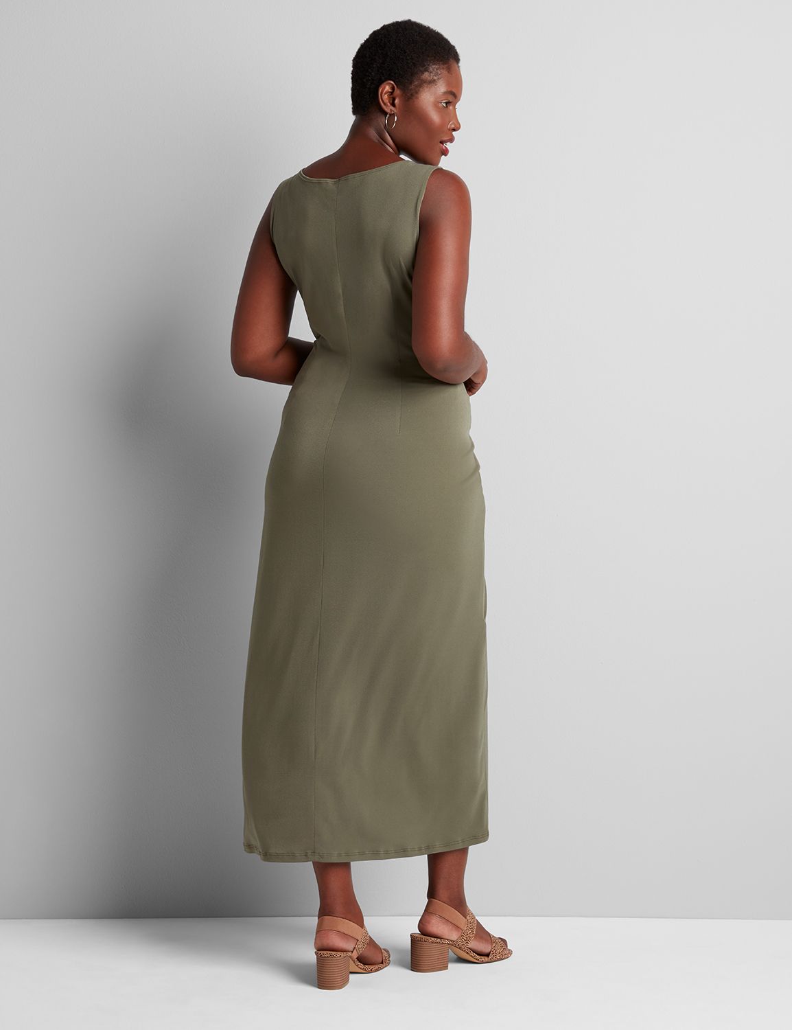 Tie Front Midi Dress