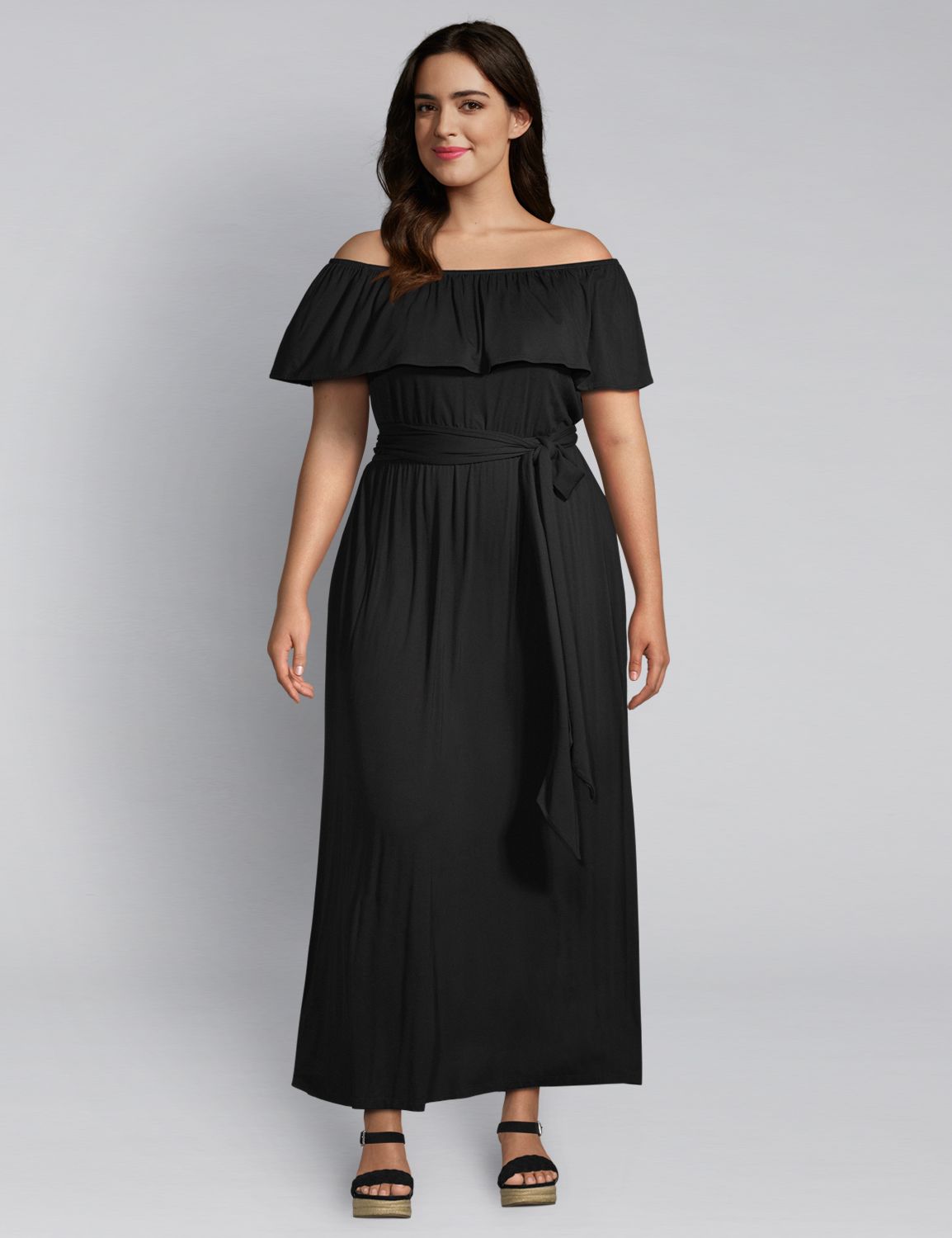 lane bryant plus size black dresses