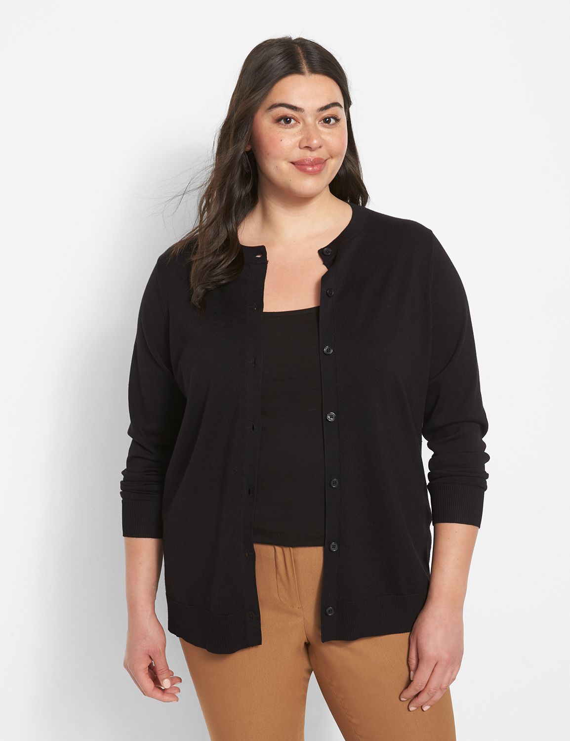 Lane bryant black on sale cardigan