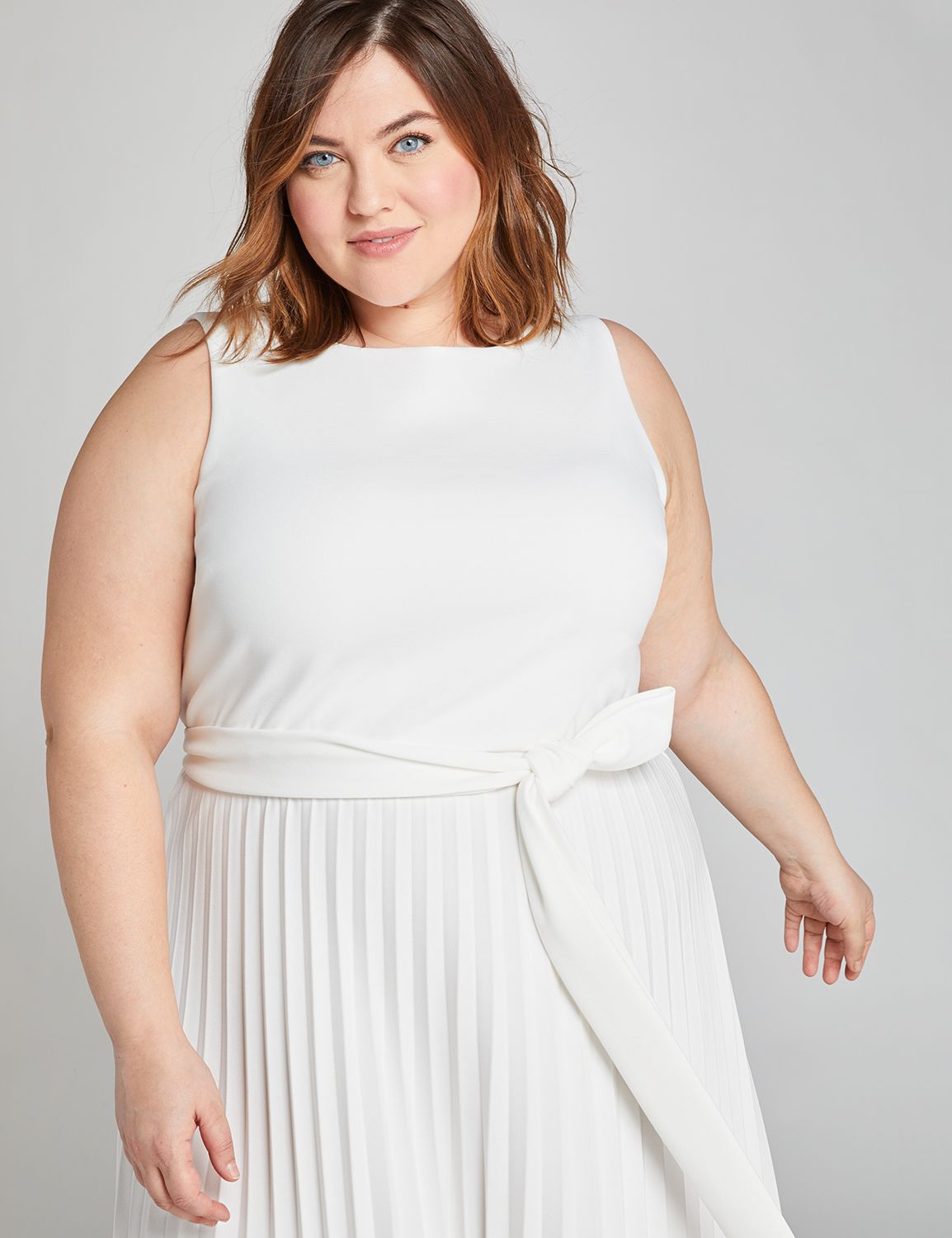 1113198 SLVLS PLEATED SKIRT FF:White 2008:12 Product Image 3