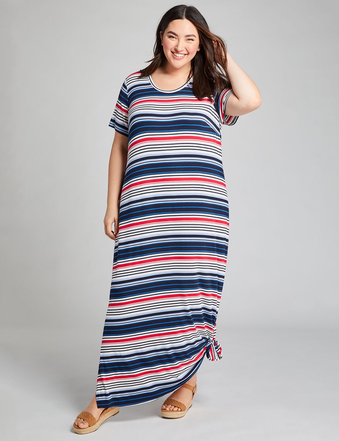 lane bryant striped dress