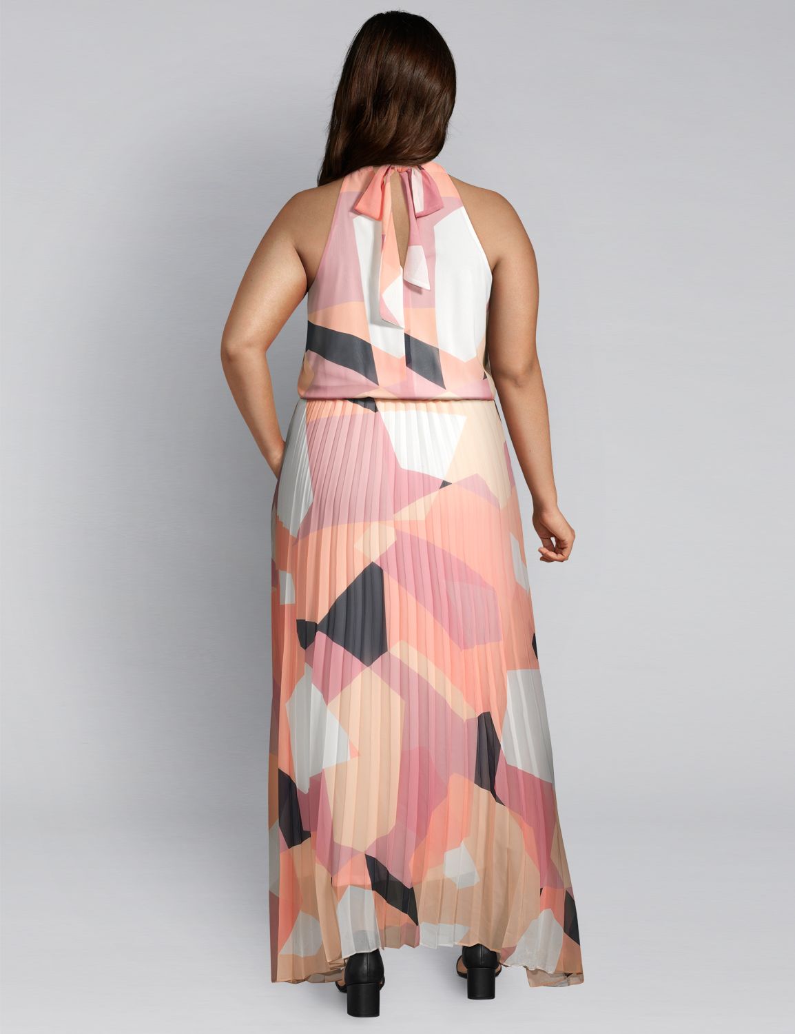chinese dress ladies Women's Margot Blue Multi Geometric Print Reversible Maxi Dress | Size: Xs