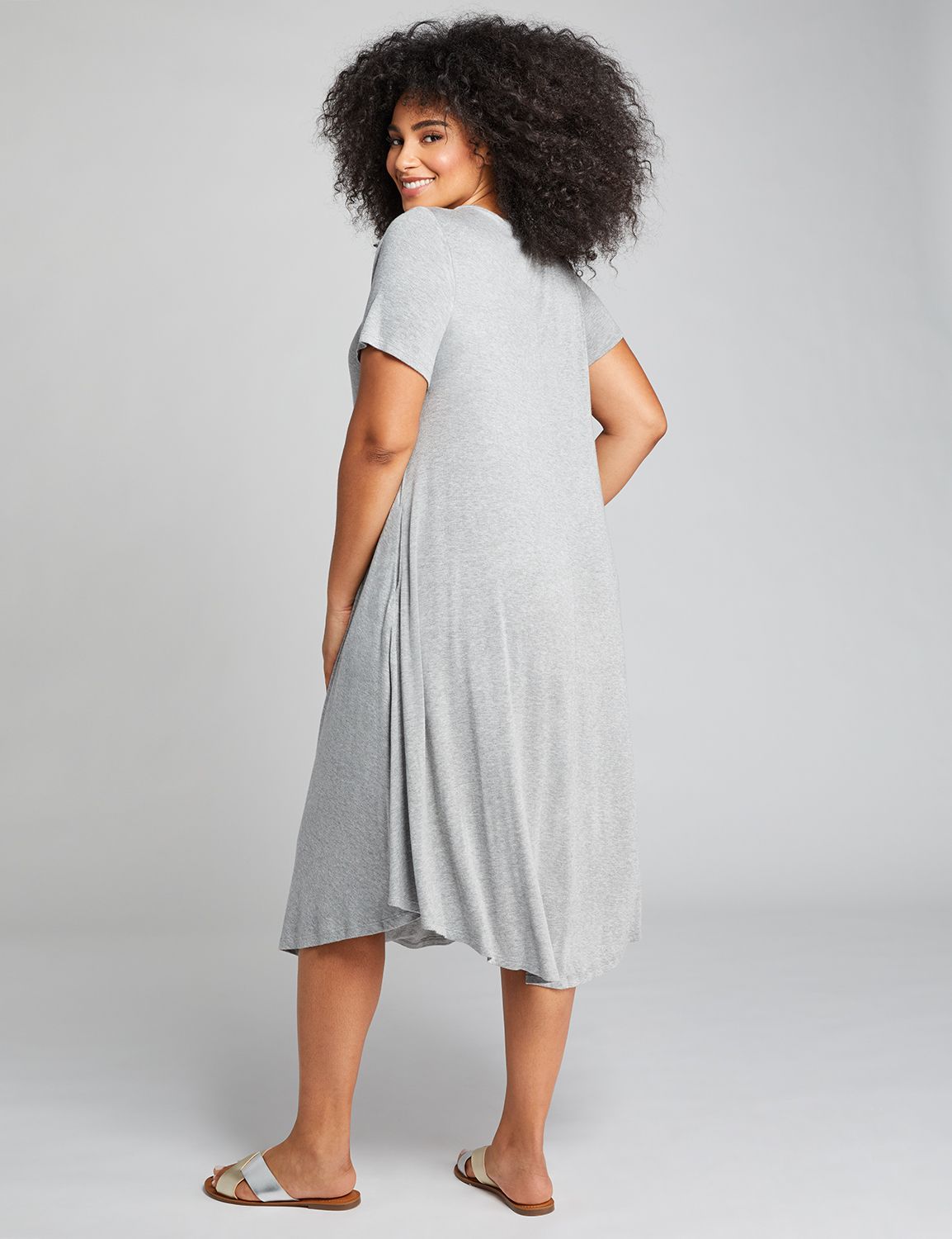1113877 SS CREWNECK SWING DRESS - H Product Image 2