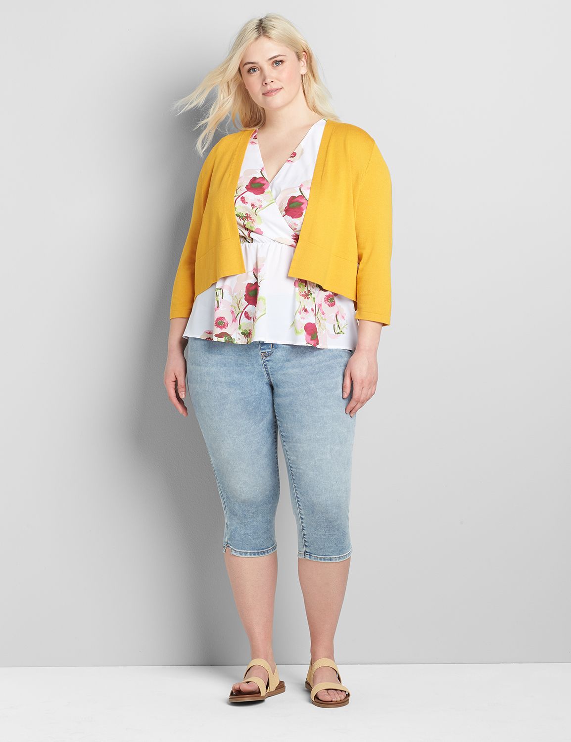 3/4-Sleeve Shrug Product Image 3