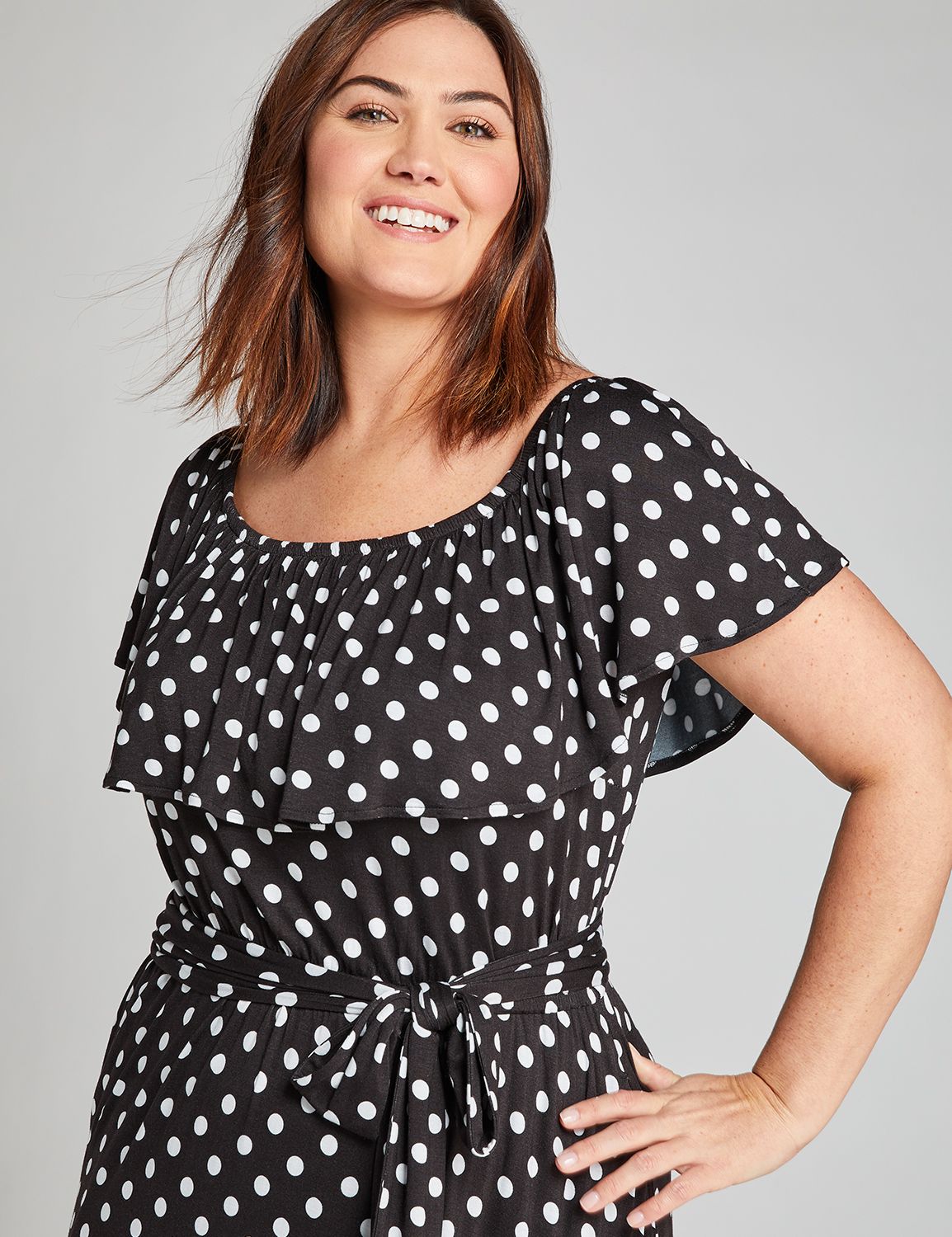 1112043 OTS CASUAL MAXI - PRINT:LBSU20165_ClassicMediumPolkaDot_Colorway1:22/24 Product Image 3