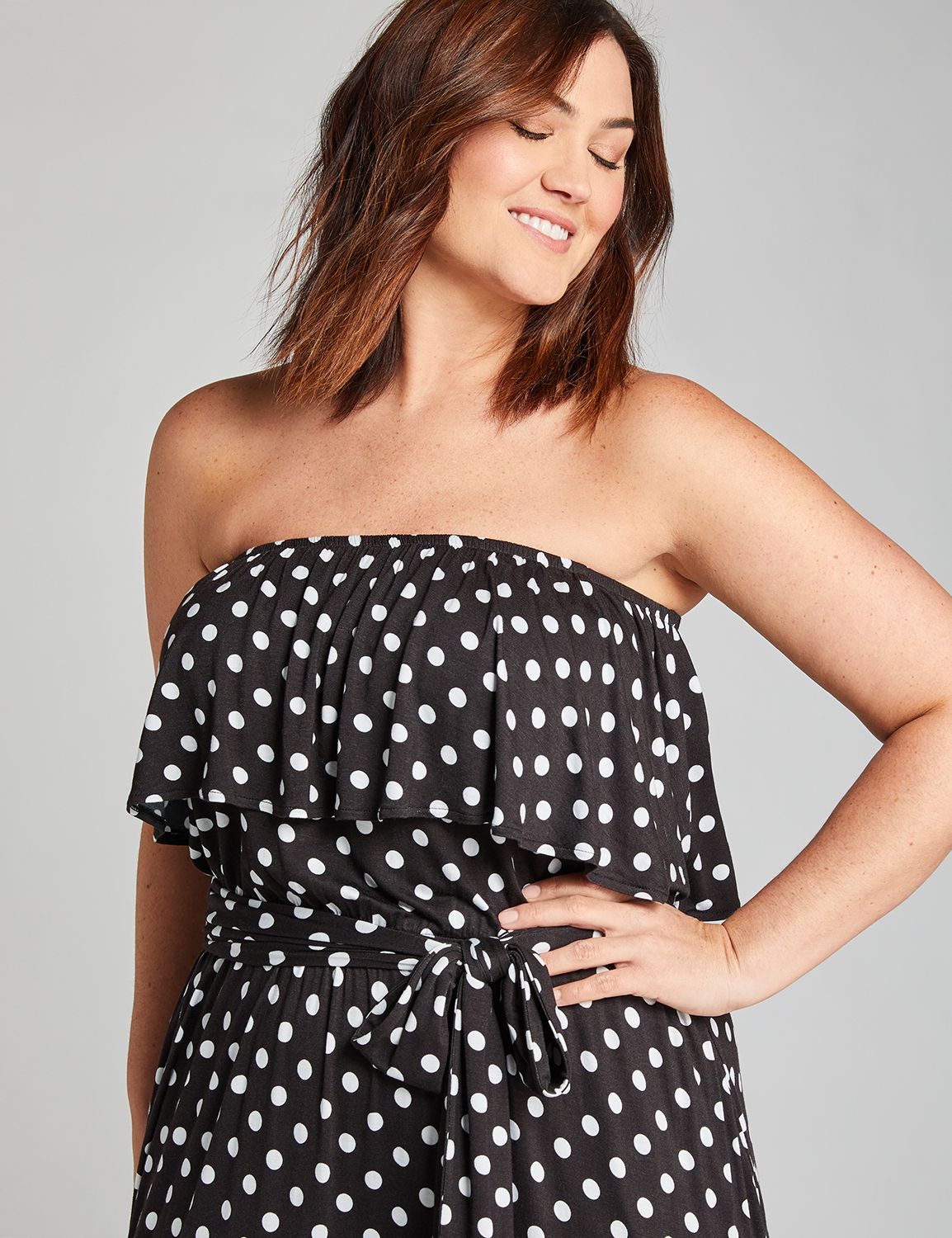 1112043 OTS CASUAL MAXI - PRINT:LBSU20165_ClassicMediumPolkaDot_Colorway1:22/24 Product Image 5