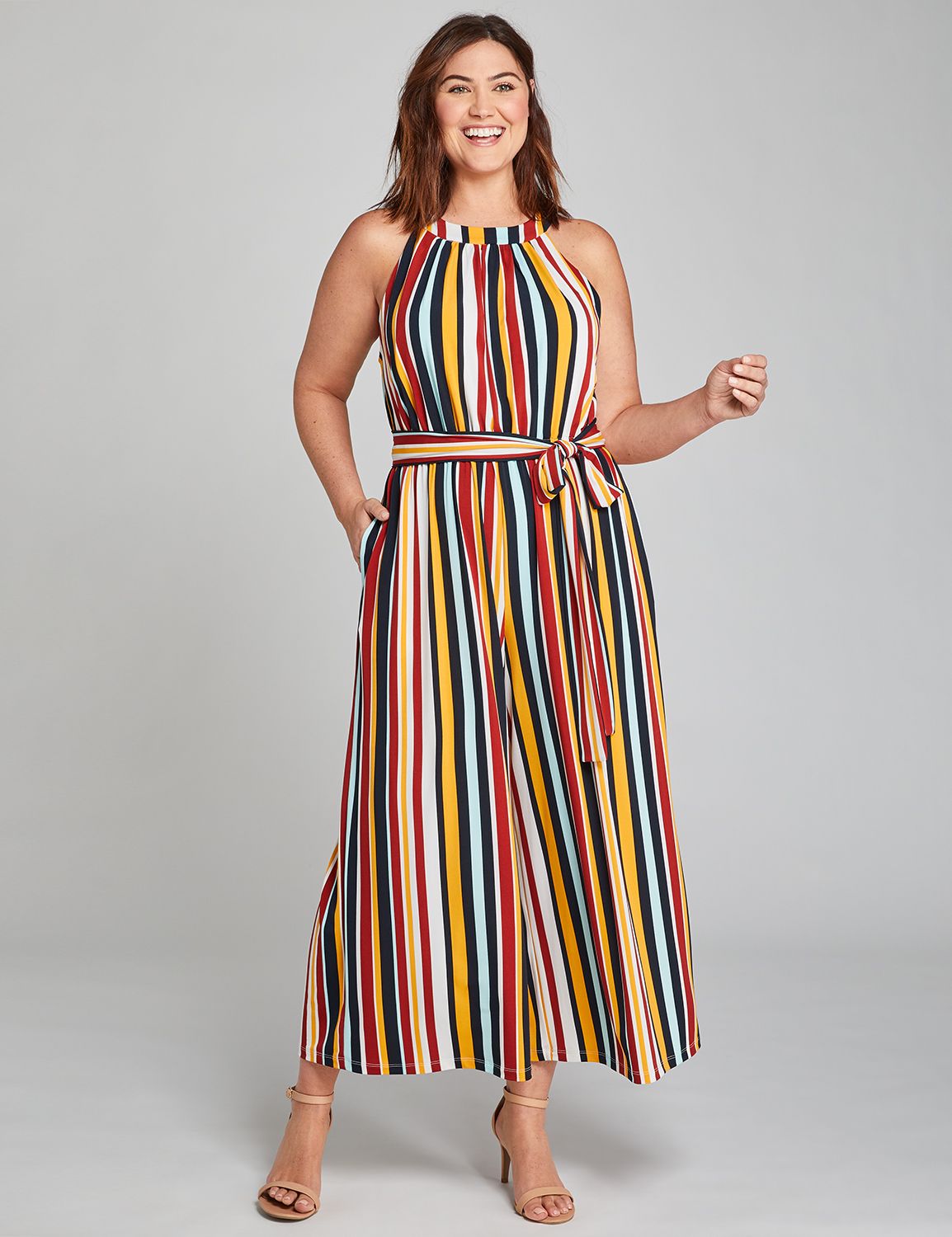 1113447 SLVLS JUMPSUIT:LBSU20409_StudioOne_Stripe_colorway1:14/16 Product Image 1