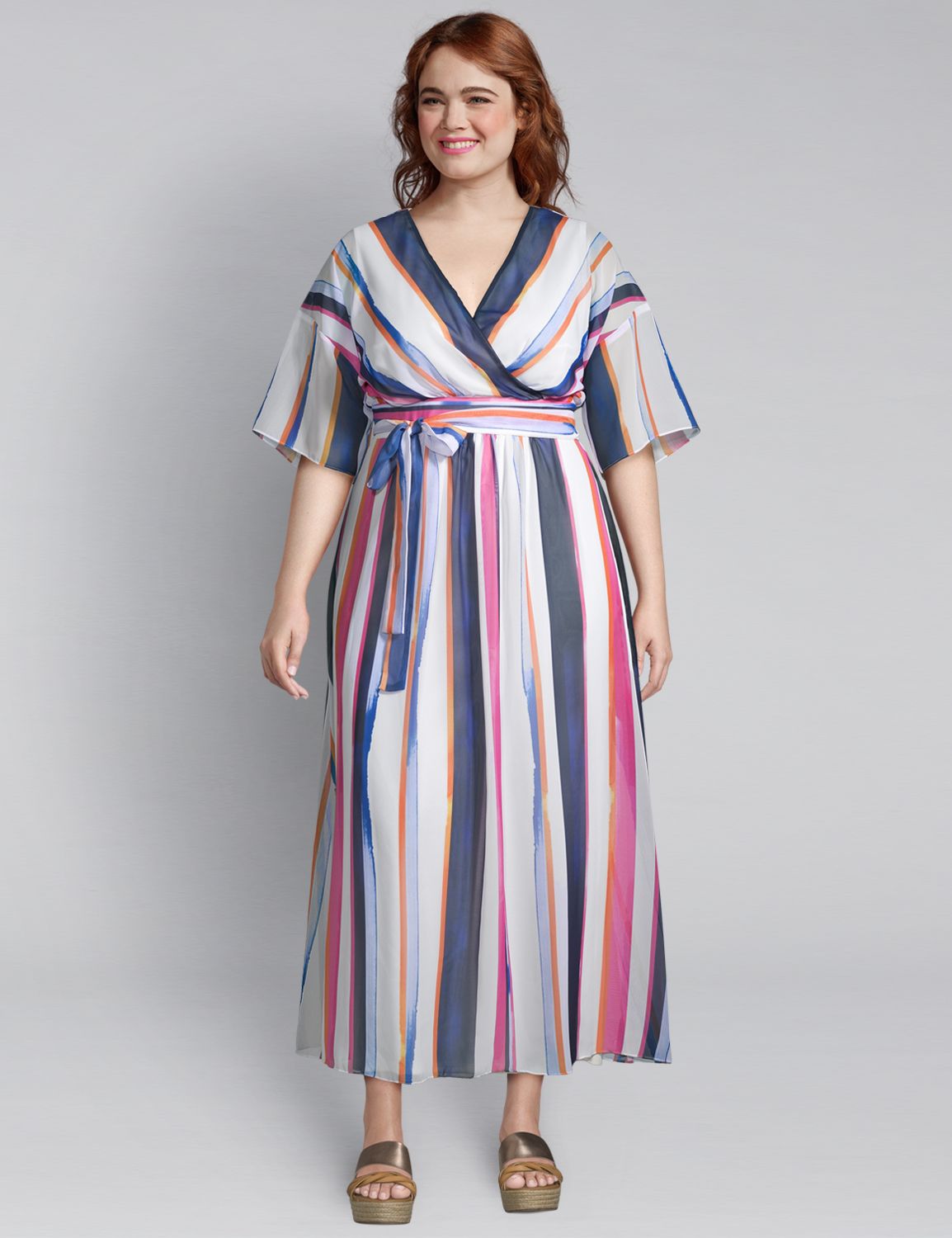 lane bryant striped dress