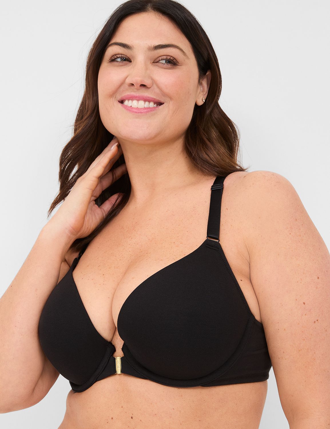 Cacique Lane Bryant Women's Multi-Way Boost Strapless Bra Black size 44B