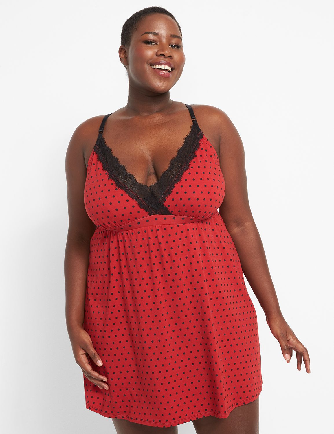Lace and Vinyl Chemise
