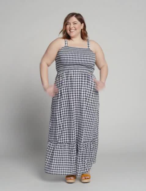 1111610 SLVLE SMOCKED MAXI:LBSU20273_MC1036048_VendorFabric_Colorway1:22/24 image number 0