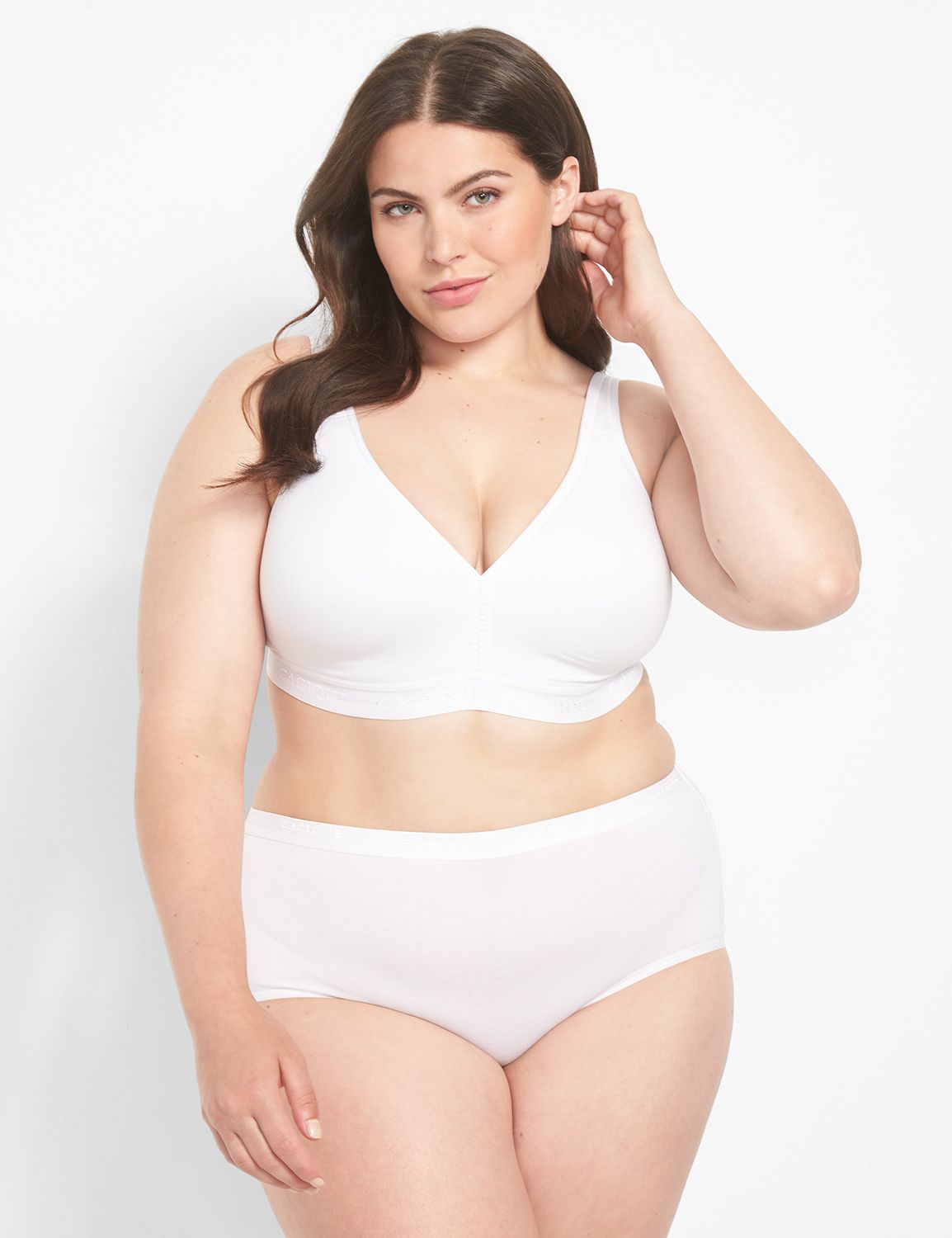 Cotton Lightly Lined Full Coverage No Wire 1111228 Y:Pantone Bright White: 44DDD