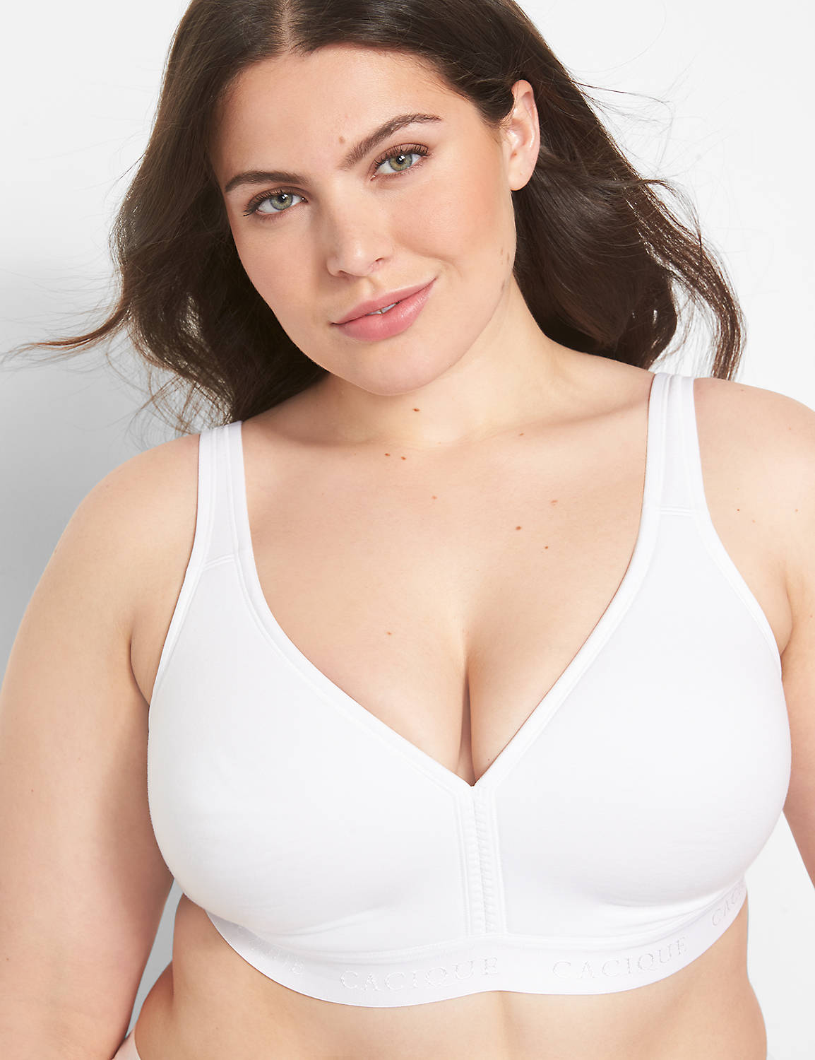 Cotton Lightly Lined Full Coverage No Wire 1111228 Y:Pantone Bright White: 44DDD