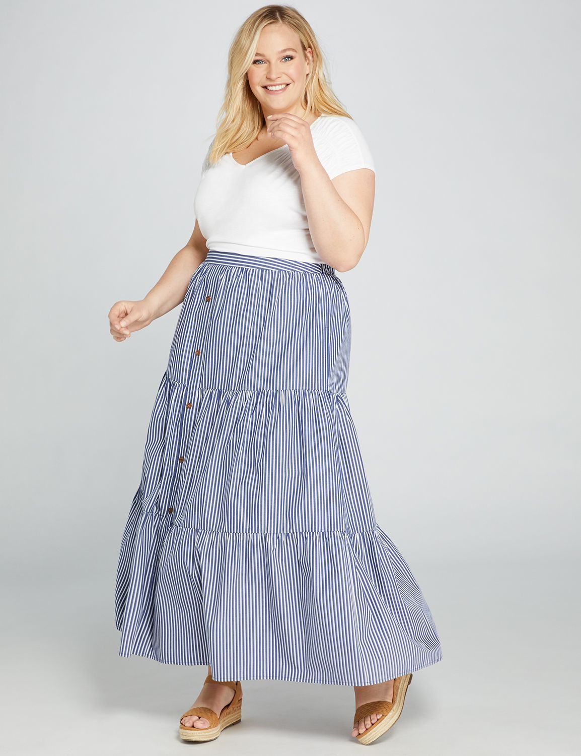 plus size long skirt outfits