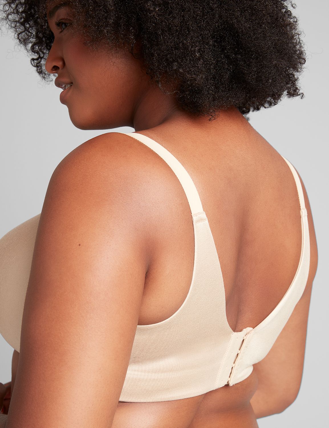 Lane Bryant Cacique Bra Invisible Backsmoother Full Coverage Cafe