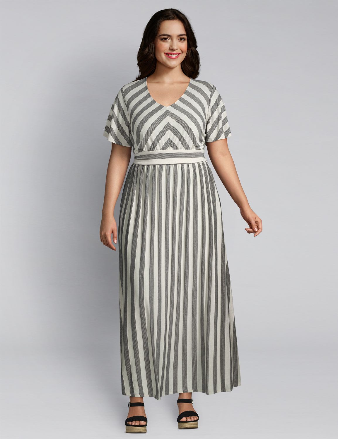 lane bryant striped dress