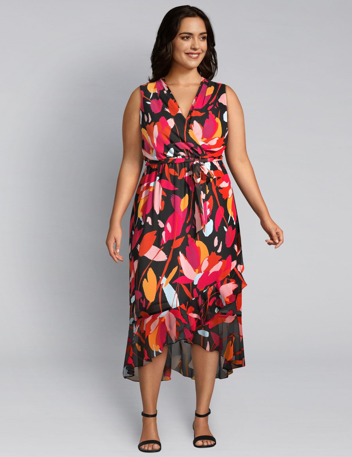 flower midi dress