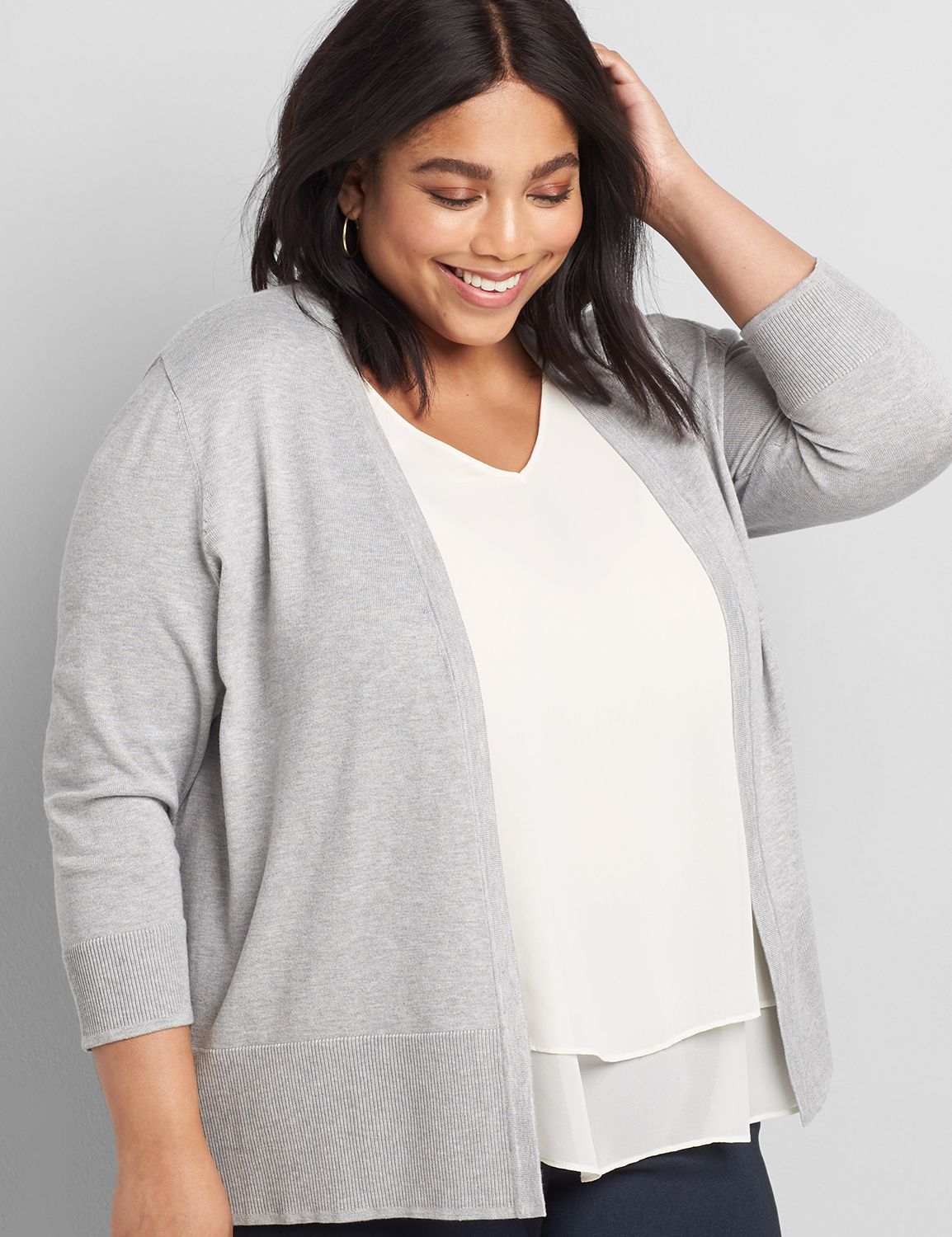 Women's cardigan 2025 3 4 sleeves