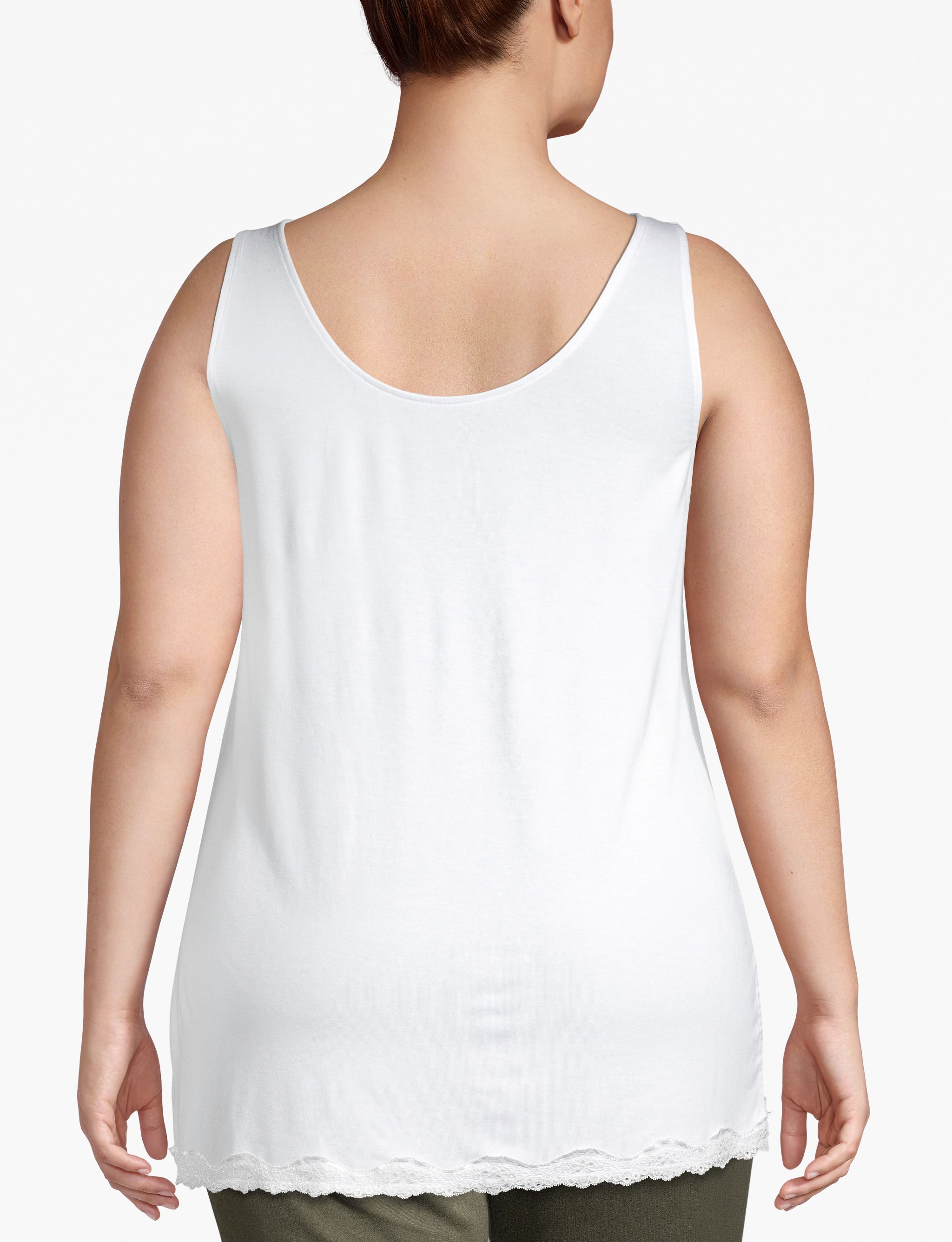 1113621 - Y LBO Lace Tank (1104678):White 2008:14/16 Product Image 2