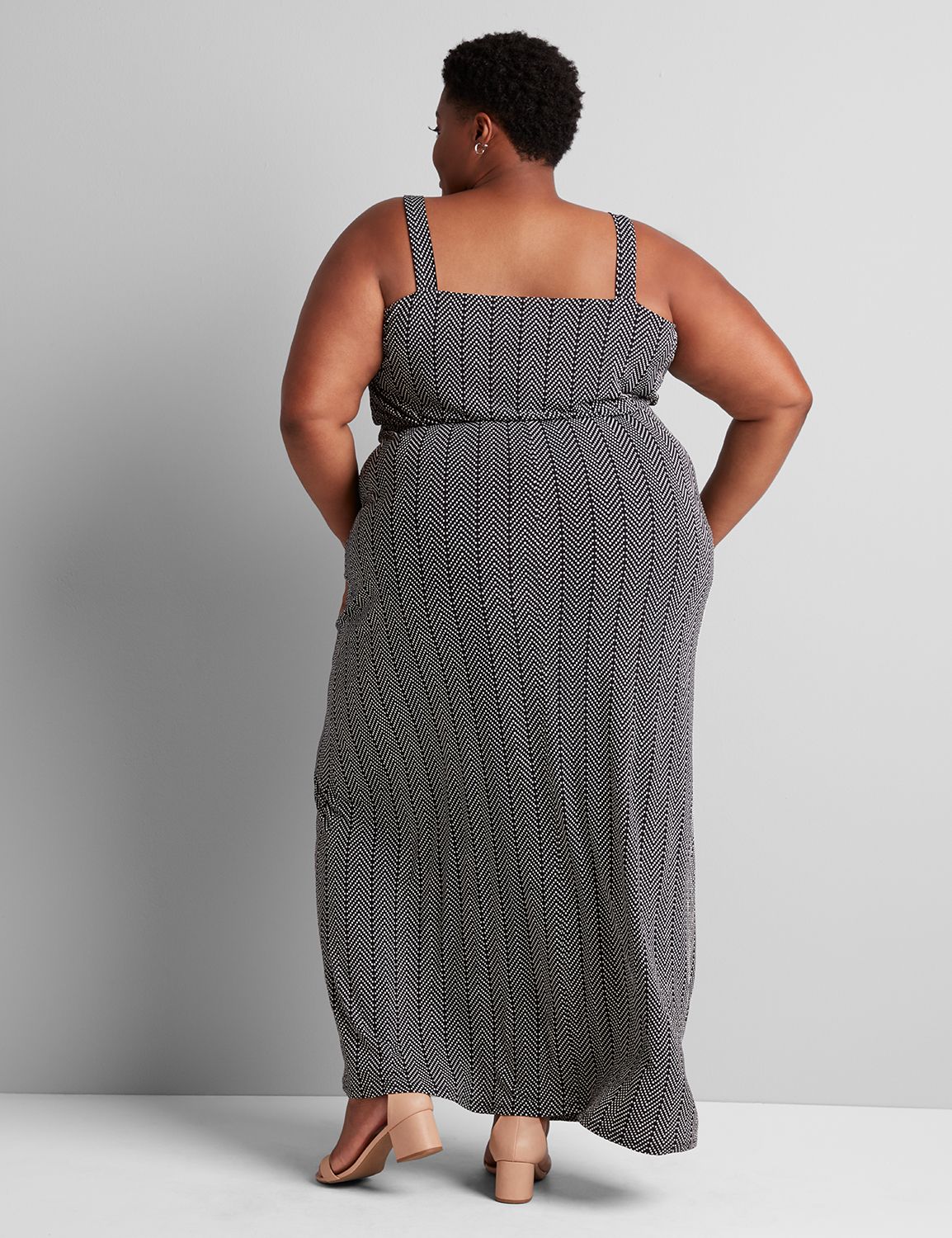 Textured maxi dress