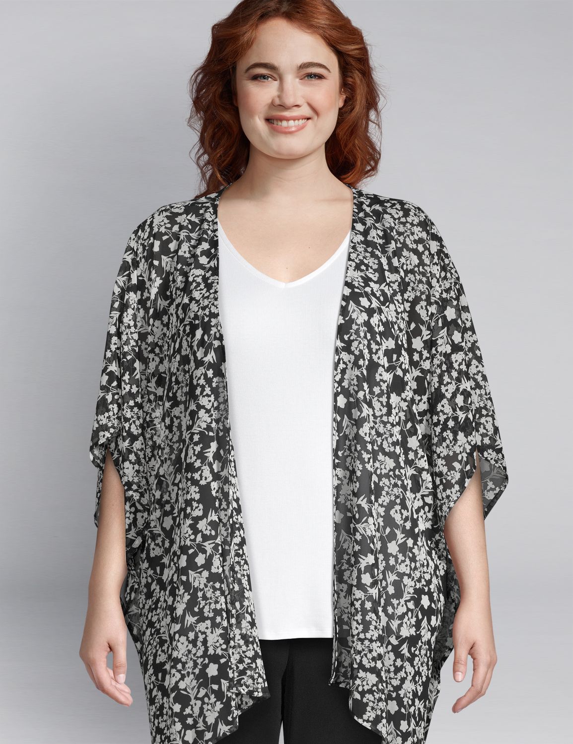 1116062 PRINTED OVERPIECE:LBPS20211_GabbySkyeFloral_8307_Colorway1:ONESZ Product Image 1