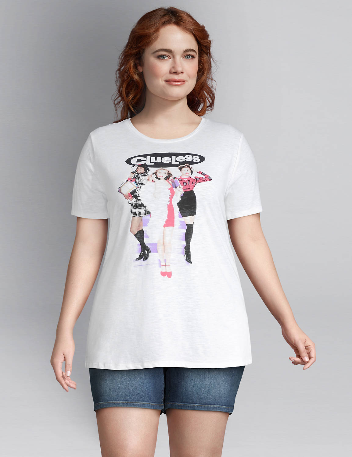 1115951 Crew Neck Tee Graphic: Clueless:White 2008:10/12 Product Image 1
