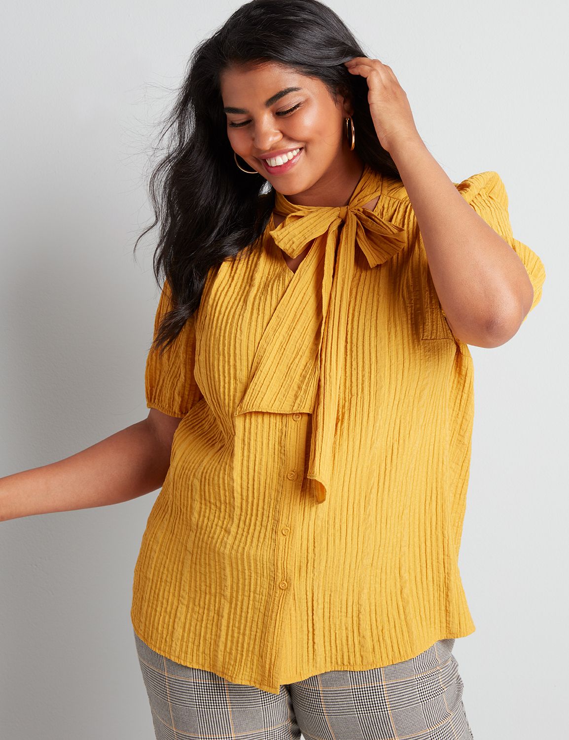 lane bryant white blouse