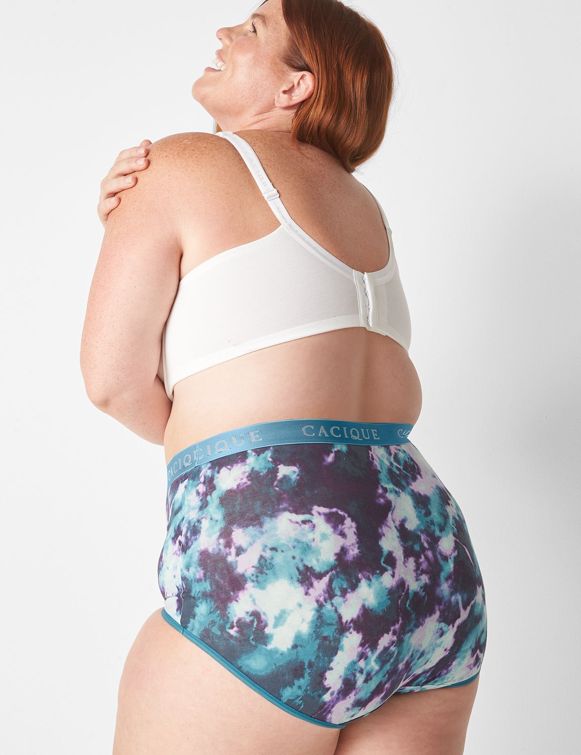 Cotton Logo Shine Band High Waist B | LaneBryant