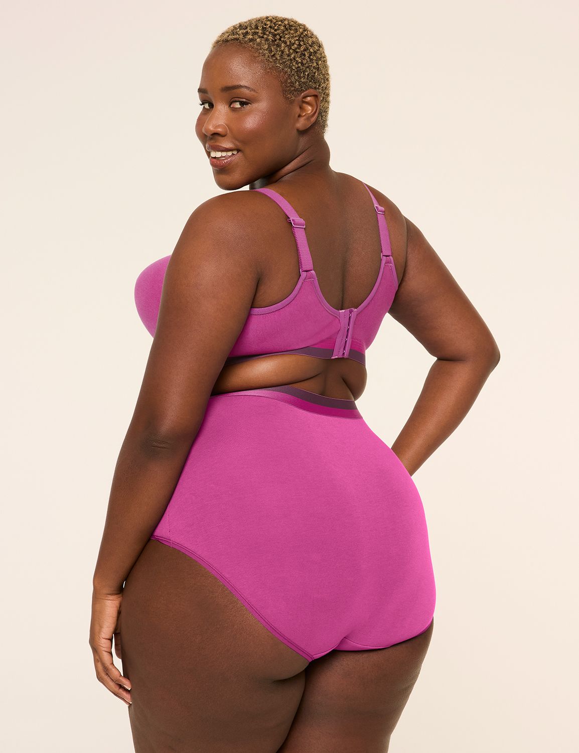 Cotton High-Waist Brief Panty With Wide Waistband