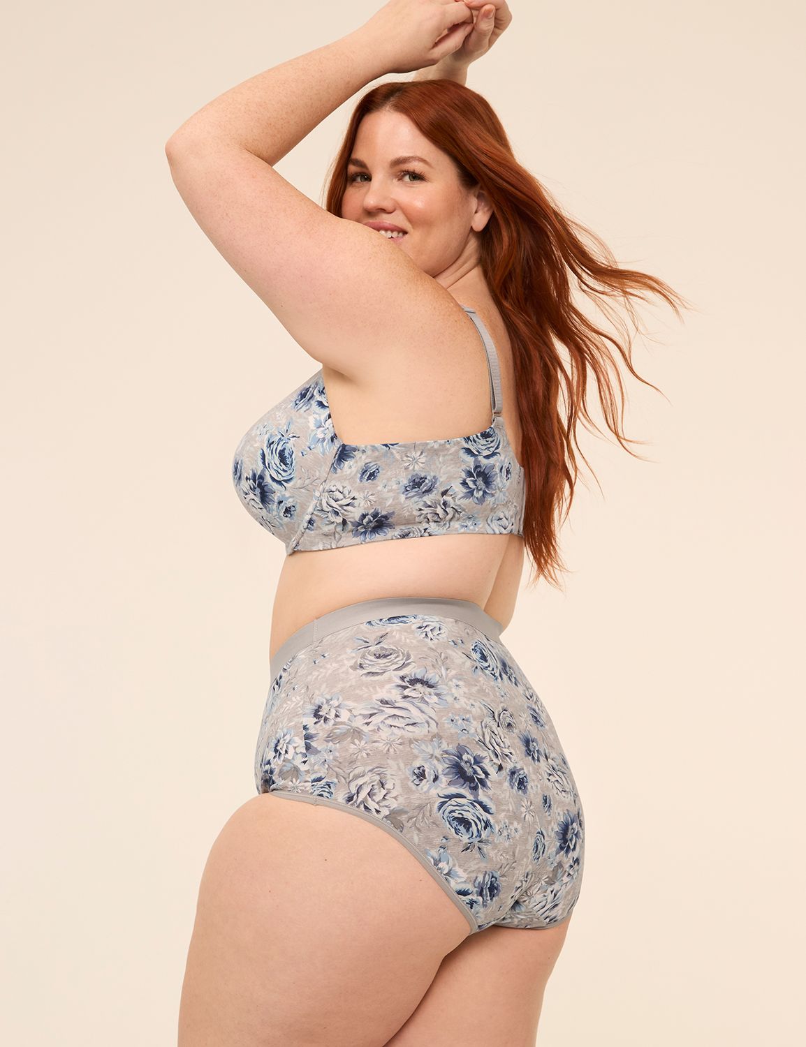 Cotton High-Waist Brief Panty With Wide Waistband