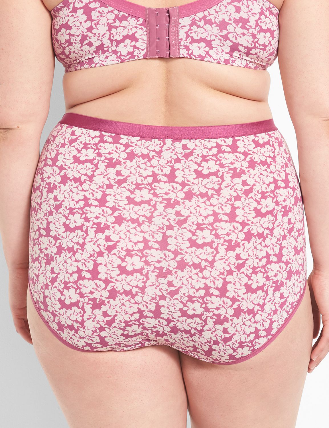 Tri Crop Top + High Waist Brief main image 1