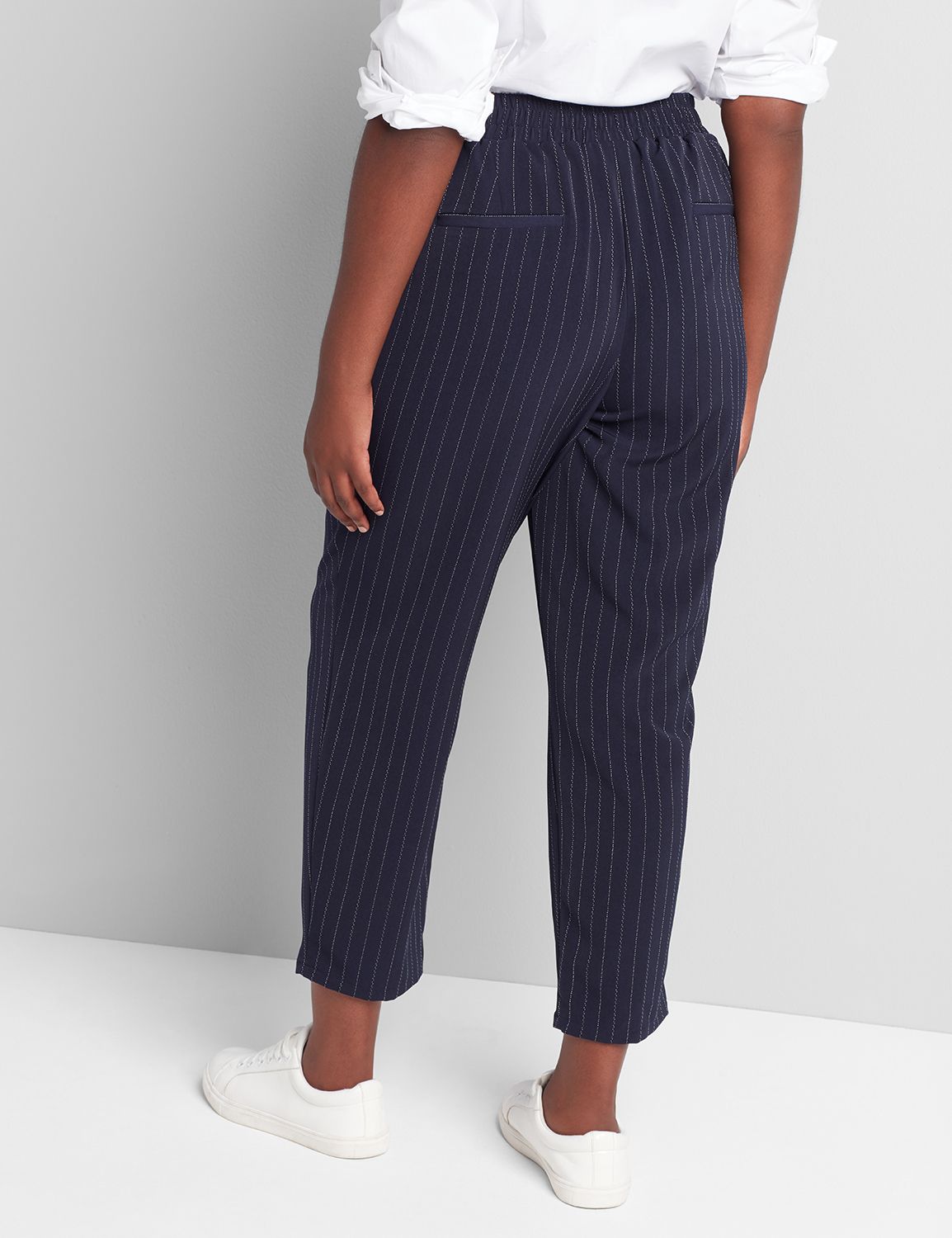 Pull On Stripe Track Ankle Pant 1114437:LBF20303_HTIStephanieStripe_VendorFabric_colorway1:12 Product Image 2