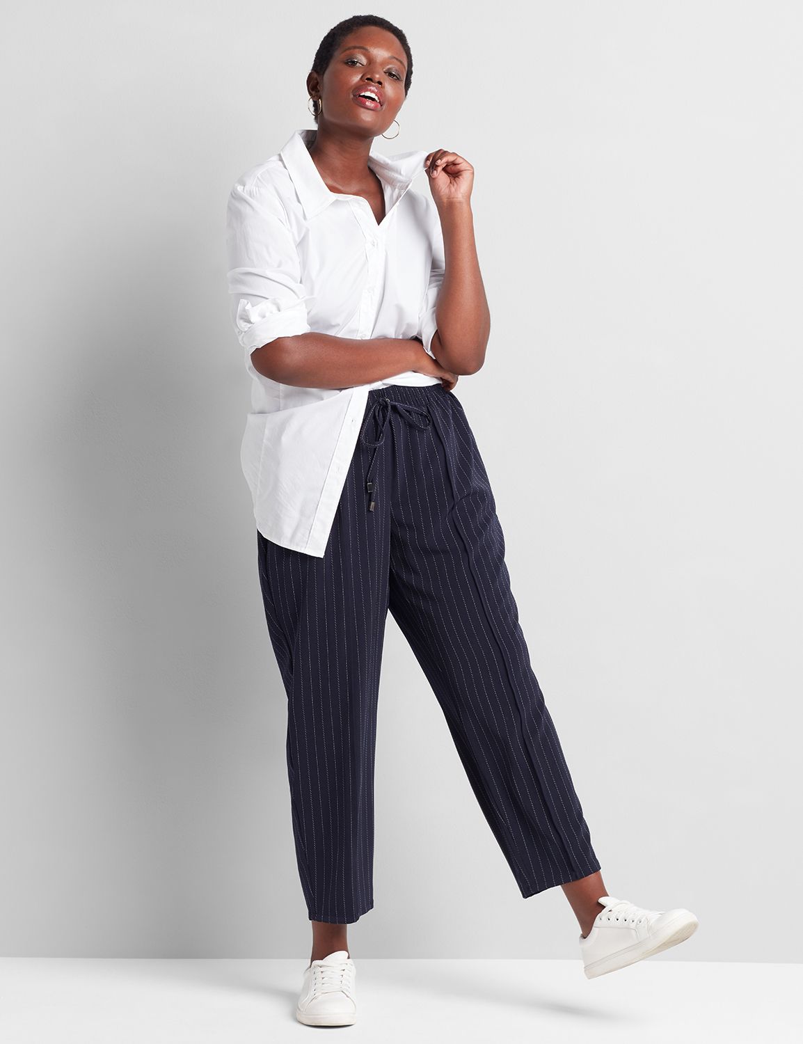 Pull On Stripe Track Ankle Pant 1114437:LBF20303_HTIStephanieStripe_VendorFabric_colorway1:12 Product Image 3