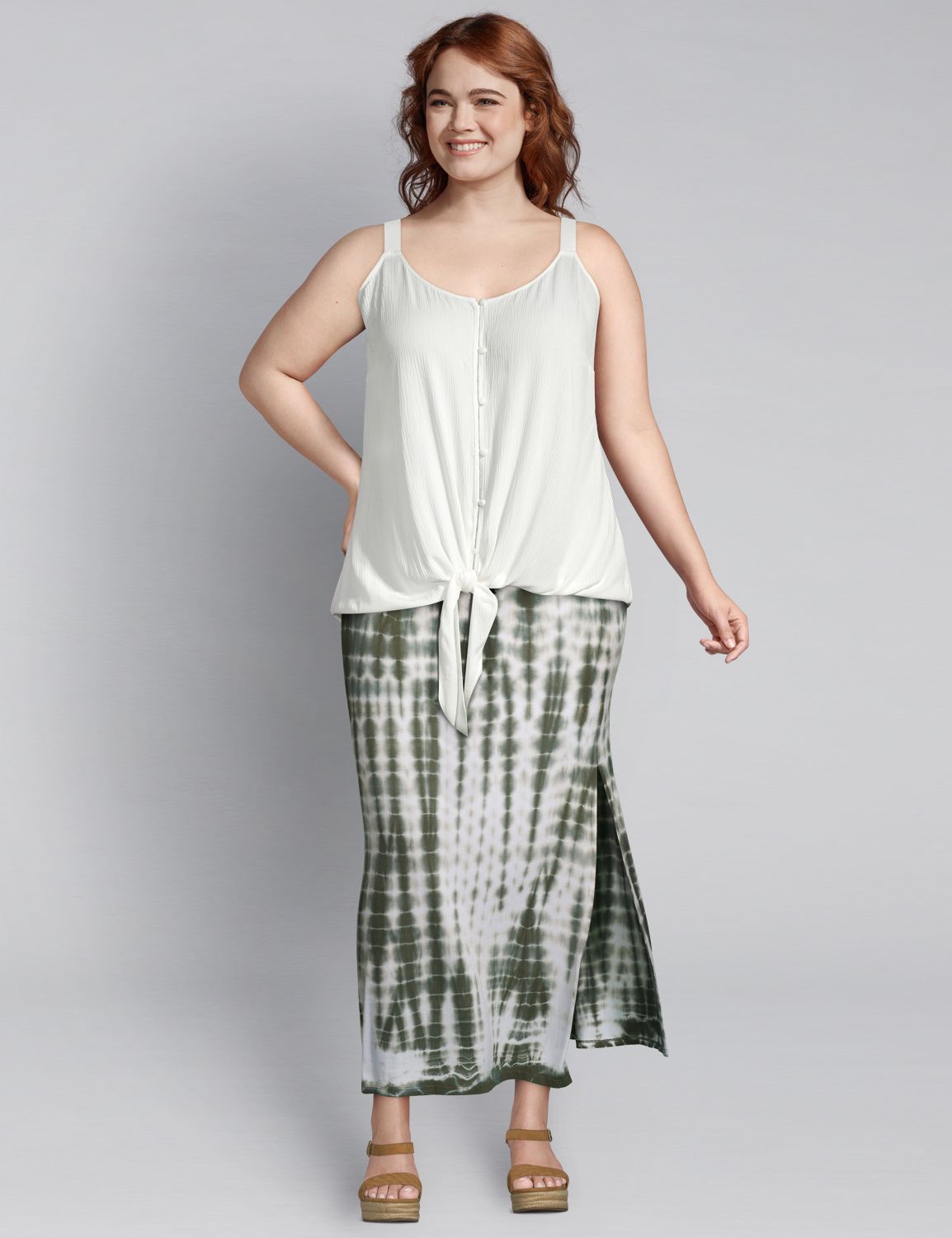 1115540  KNIT PULL-ON MIDI SKIRT:LBSU20414_TieDye1_VendorPrint_colorway1:14/16 Product Image 3
