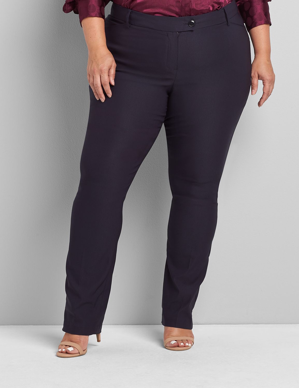 low rise straight leg pants