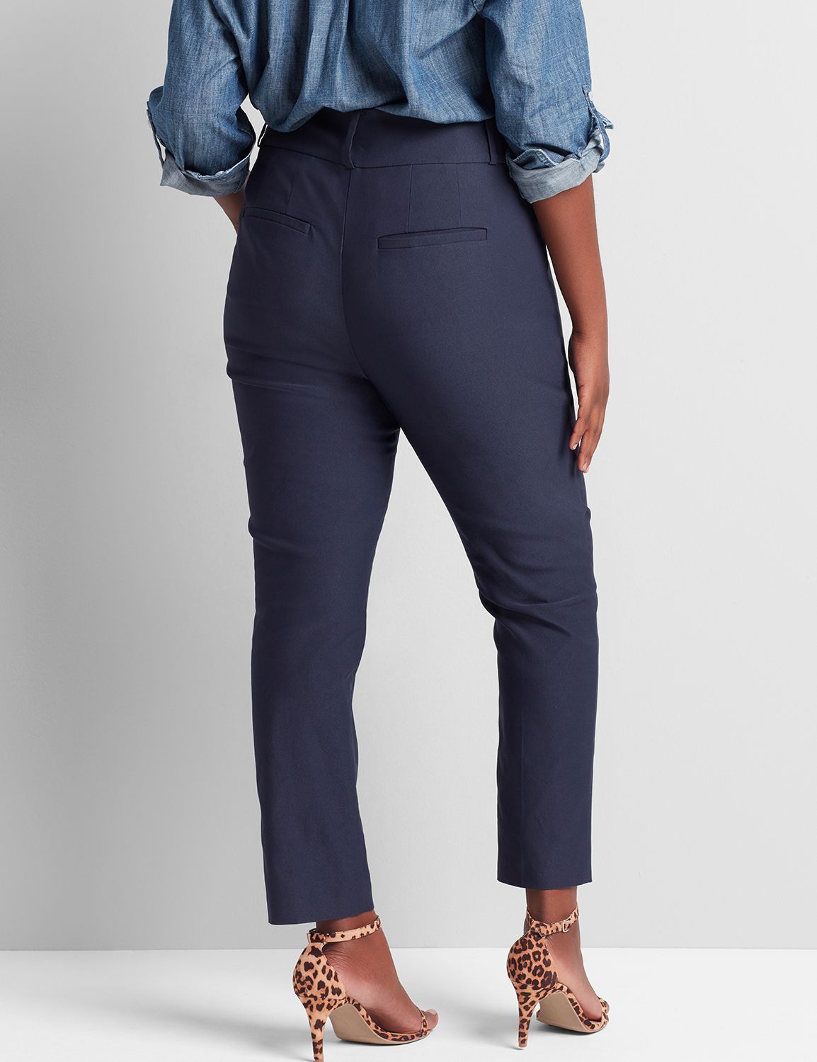 Allie High Rise With Tighter Tummy Ankle 1116141:PANTONE Night Sky:14 Product Image 2