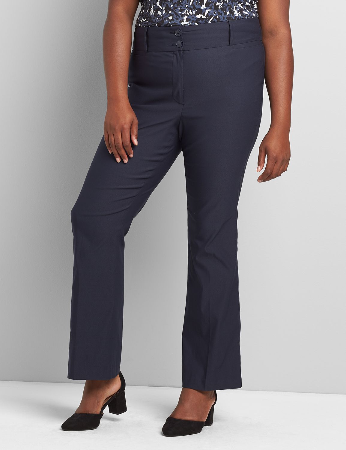 Women's Plus Size Boot Cut Pull-On Pant