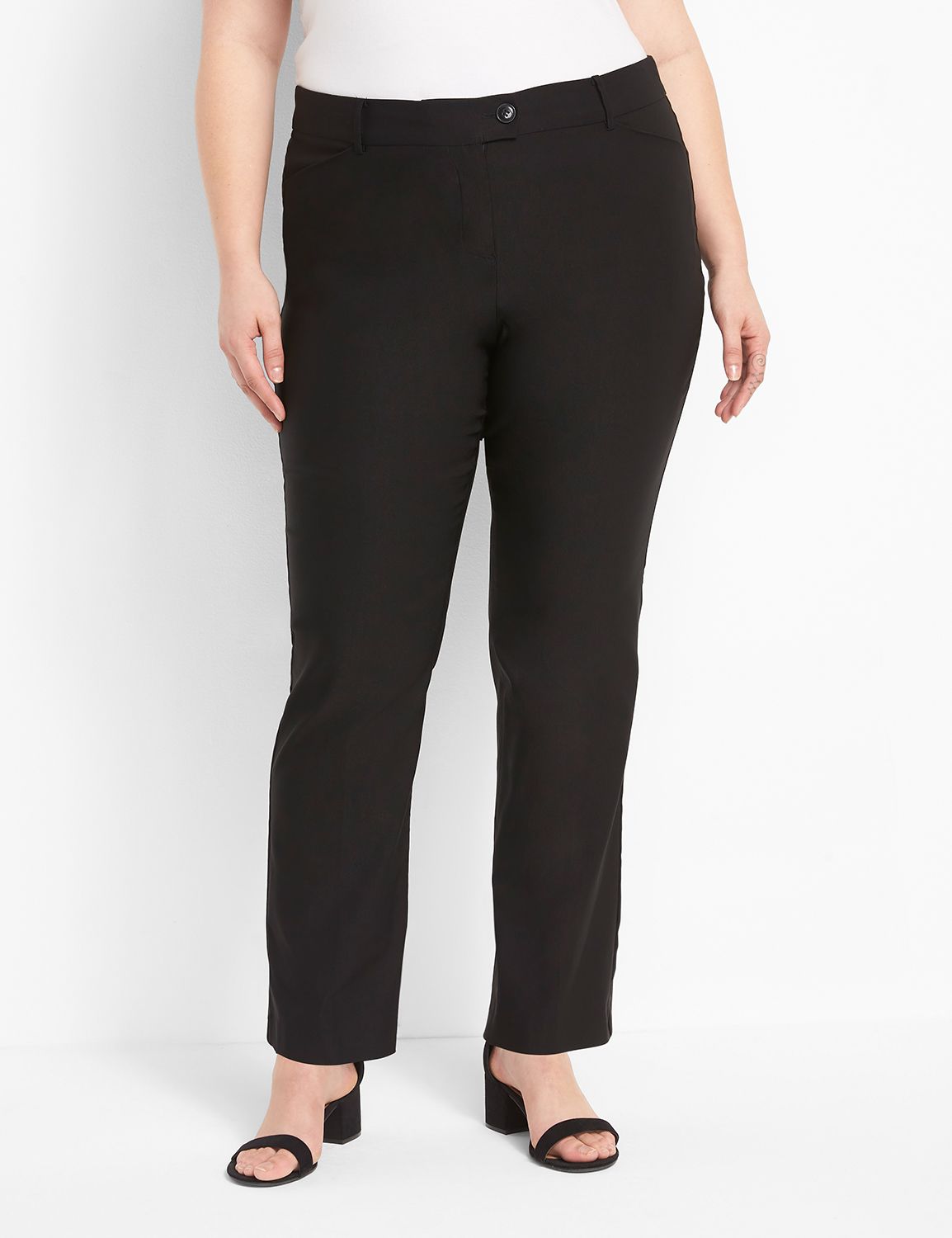 LASTINCH Black Comfort Fit Stretch Pants