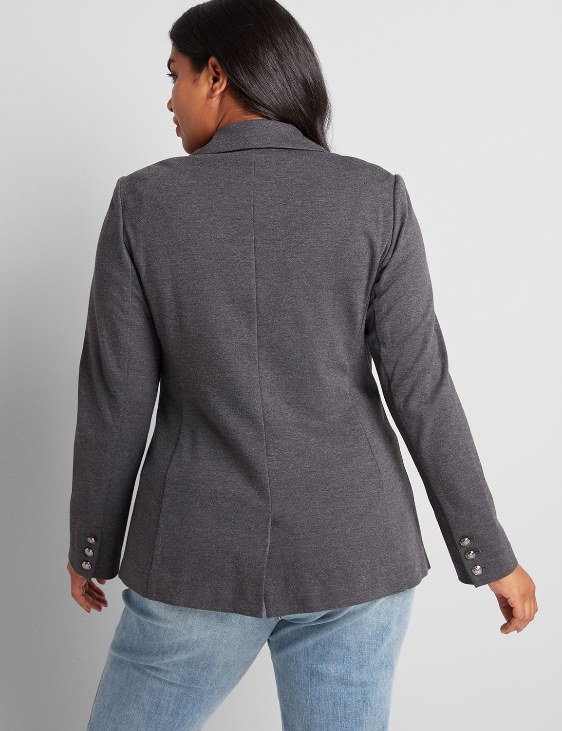 Bryant Faux Double Breasted Blazer 1116703:B85 Dark Heather Grey:12 Product Image 2