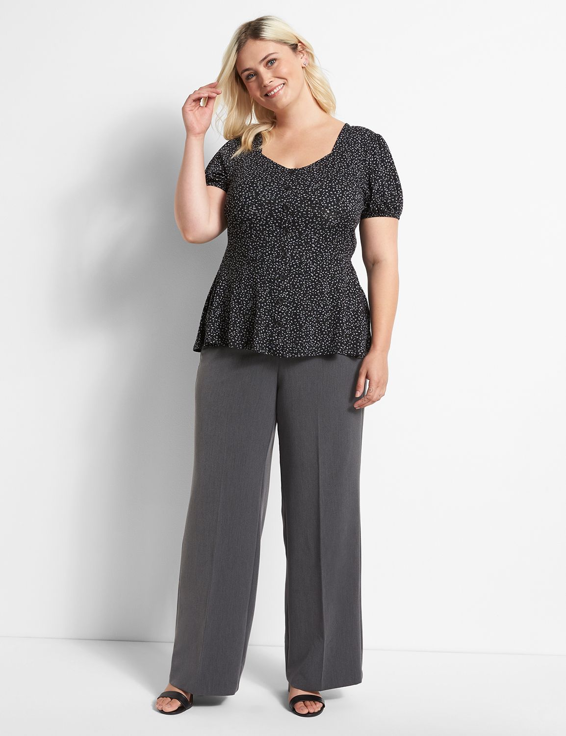 The Perfect Drape Signature Fit High Rise Wideleg with Magic Waistband 1128036 B65 18S LaneBryant