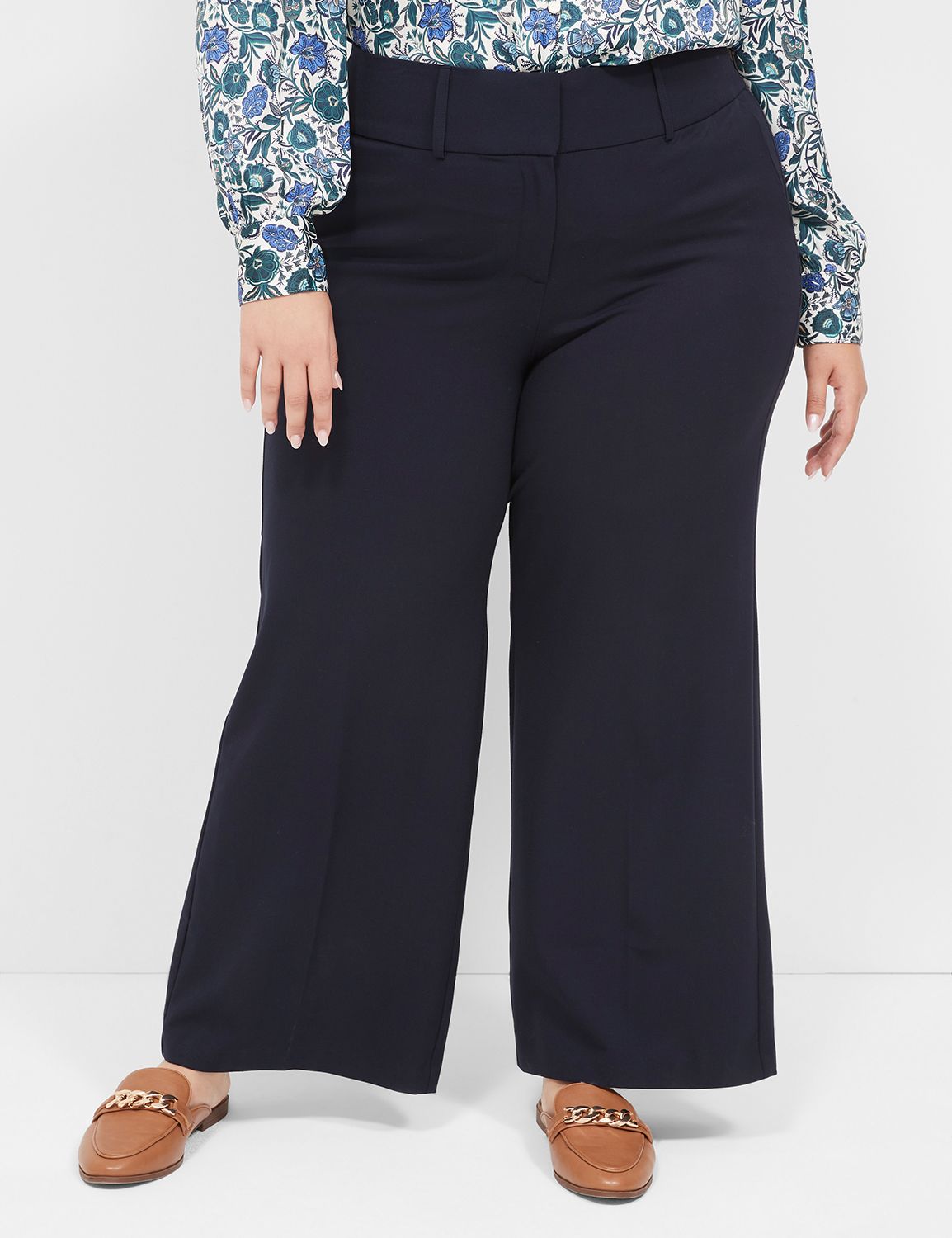  Alfani Womens Curvy Fit Mid-Rise Bootcut Pants Navy 10 :  Everything Else