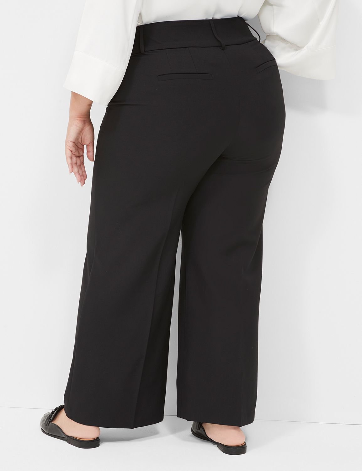 High-Waist Wide-Leg Dress Pants